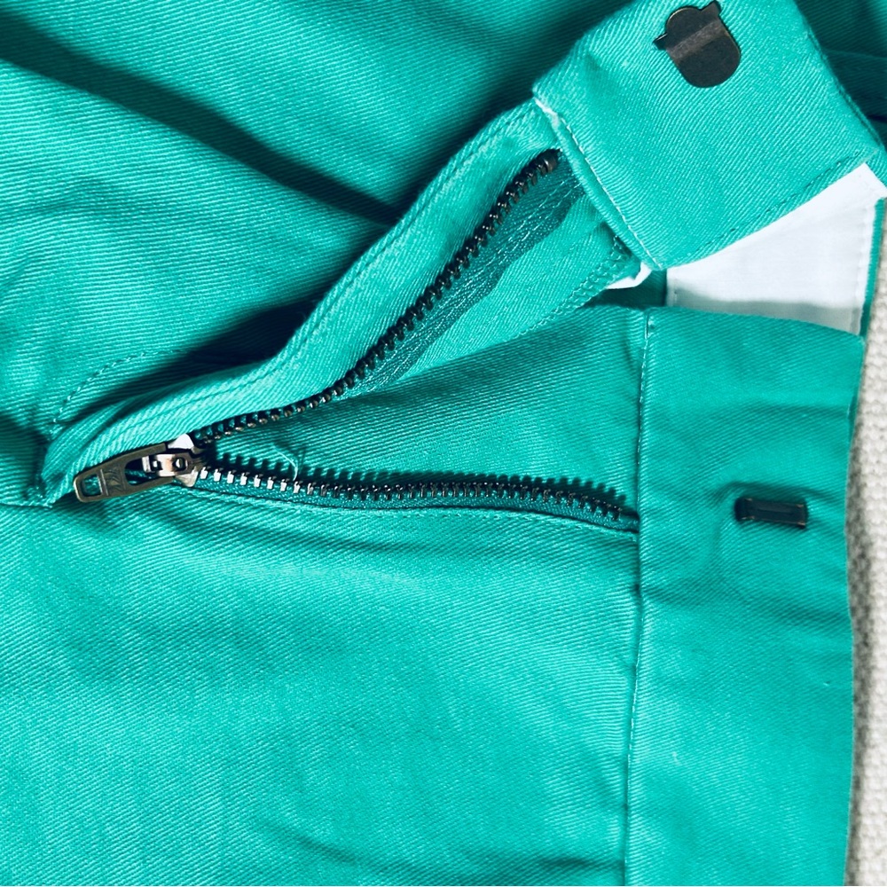 J. Crew Green Classic Twill Bermuda Shorts - Picture 10 of 10